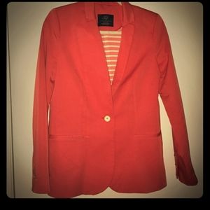Coral Zara blazer.